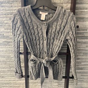 Joe Fresh Size 10/12 Cable Knit Button Front Sweater